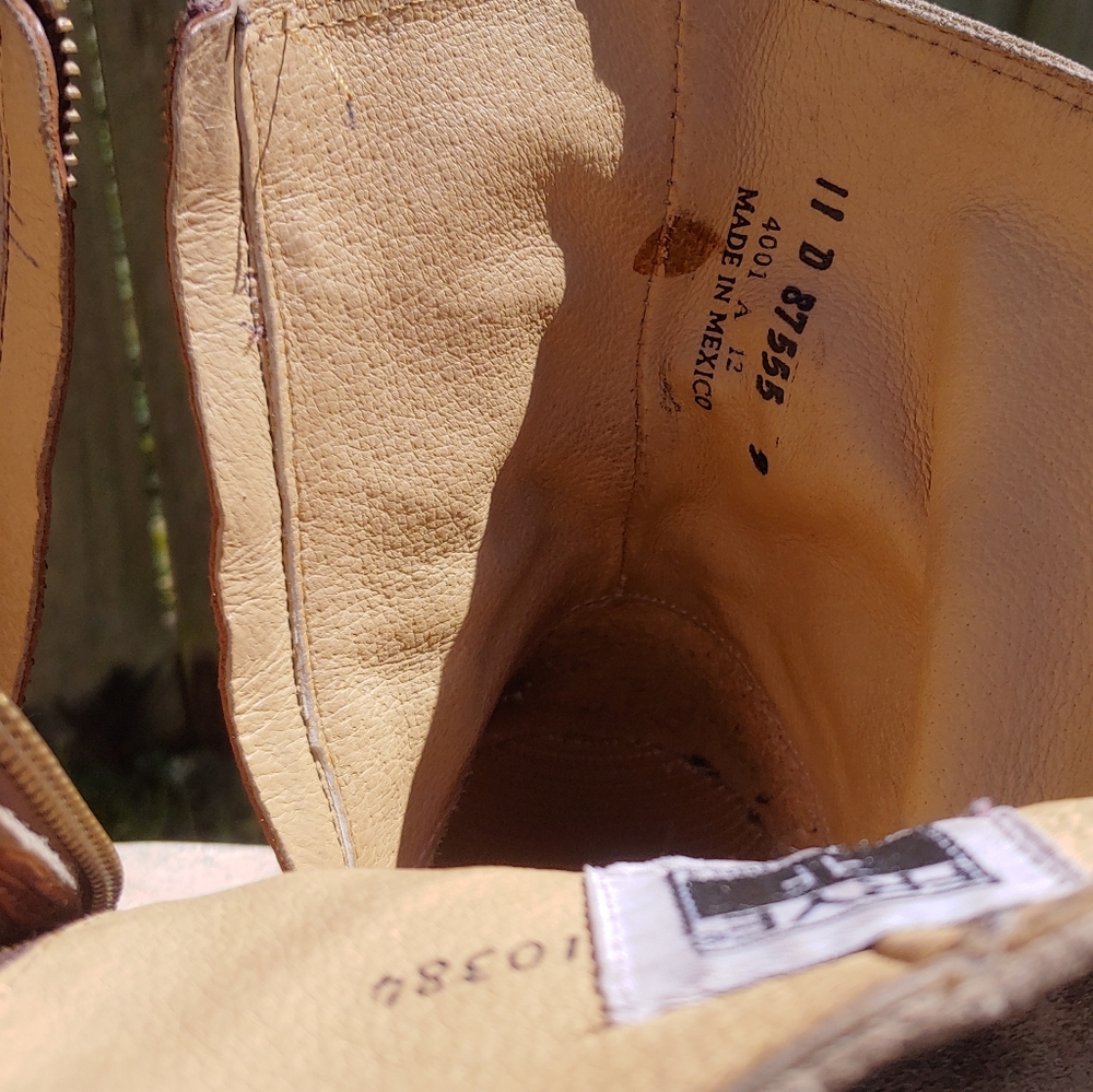 Men's Frye Jayden Moto Suede Moto Boots - Picture 9 of 11